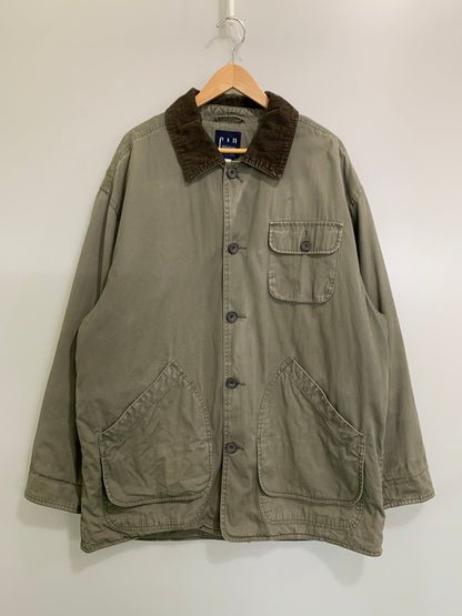 【現状渡し品】【メンズ】 OLD GAP オールドギャップ 90S HUNTING JAKCET ハンティングジャケット メンズジャケット メンズアウター 146-260403-KS-07-min サイズ：L カラー：グリーン系 万代Net店