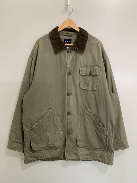 【現状渡し品】【メンズ】 OLD GAP オールドギャップ 90S HUNTING JAKCET ハンティングジャケット メンズジャケット メンズアウター 146-260403-KS-07-min サイズ：L カラー：グリーン系 万代Net店