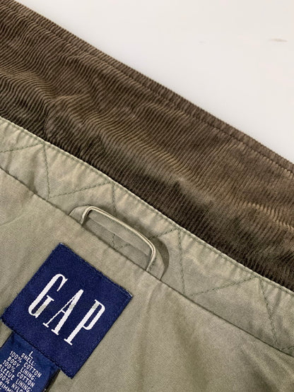 【現状渡し品】【メンズ】 OLD GAP オールドギャップ 90S HUNTING JAKCET ハンティングジャケット メンズジャケット メンズアウター 146-260403-KS-07-min サイズ：L カラー：グリーン系 万代Net店