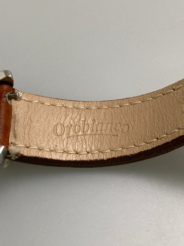 【中古品】【メンズ】 Orobianco オロビアンコ OR-0050-5 クォーツ 腕時計 198-260123-jt-06-min カラー：ネイビー/ブラウン 万代Net店