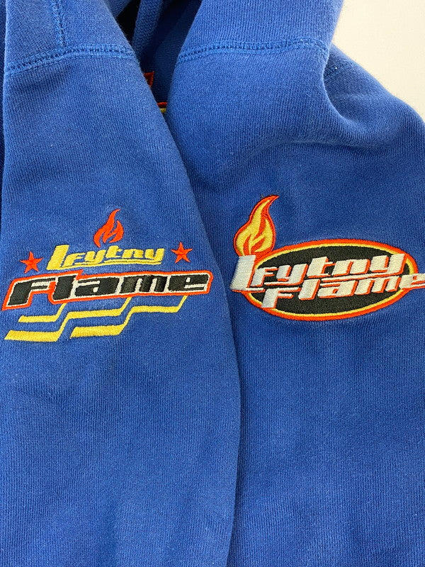 【中古品】【メンズ】 LFYT エルエフワイティー LFYTNY FLAME HOODIE フレイム フーディー 142-260321-zi-25-min サイズ：L カラー：ブルー 万代Net店