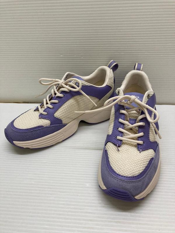 【中古品】【レディース】 COACH コーチ ストライダー スニーカー CP837 靴 183-260127-jt-13-min サイズ：US 6B 23.0cm カラー：ホワイト/パープル 万代Net店