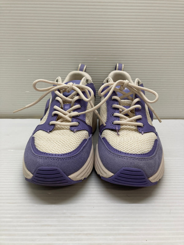 【中古品】【レディース】 COACH コーチ ストライダー スニーカー CP837 靴 183-260127-jt-13-min サイズ：US 6B 23.0cm カラー：ホワイト/パープル 万代Net店