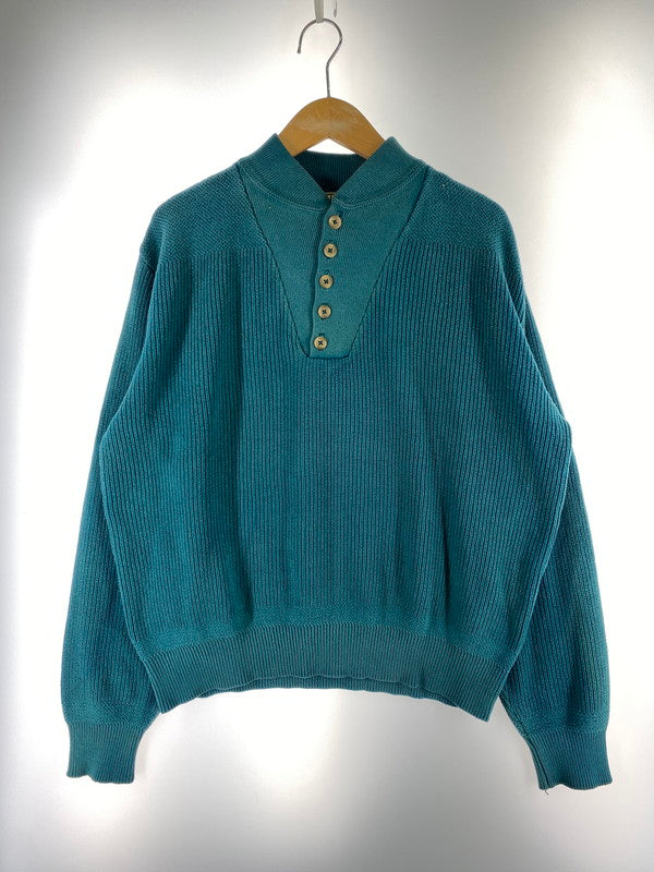 【現状渡し品】【メンズ】 L.L.Bean エルエルビーン 80-90S ヘンリーネック コットンニットセーター 144-260321-zi-26-min サイズ：M 万代Net店