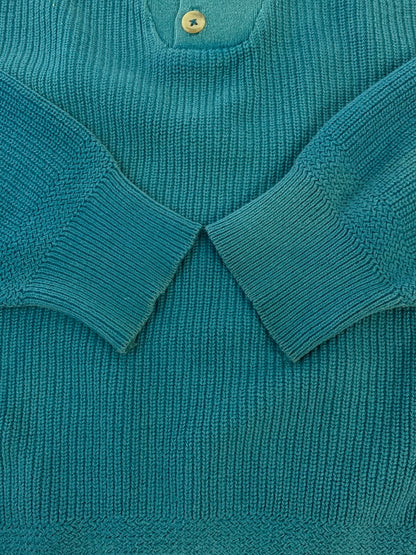 【現状渡し品】【メンズ】 L.L.Bean エルエルビーン 80-90S ヘンリーネック コットンニットセーター 144-260321-zi-26-min サイズ：M 万代Net店