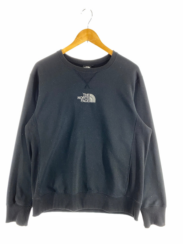【中古品】【メンズ】 THE NORTH FACE ザ ノースフェイス CENTER LOGO　CREW SWEAT センター ロゴ クルー スウェット NT61902X トレーナー 長袖 144-260922-hu-06-min サイズ：XL カラー：ブラック 万代Net店