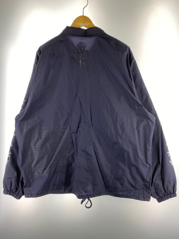 【中古品】【メンズ】 AGIT アジト ERIC HAZE PRINT COACH JACKET エリック ヘイズ プリント コーチジャケット メンズ アウター 142-260322-em-23-min サイズ：XL カラー：ネイビー 万代Net店