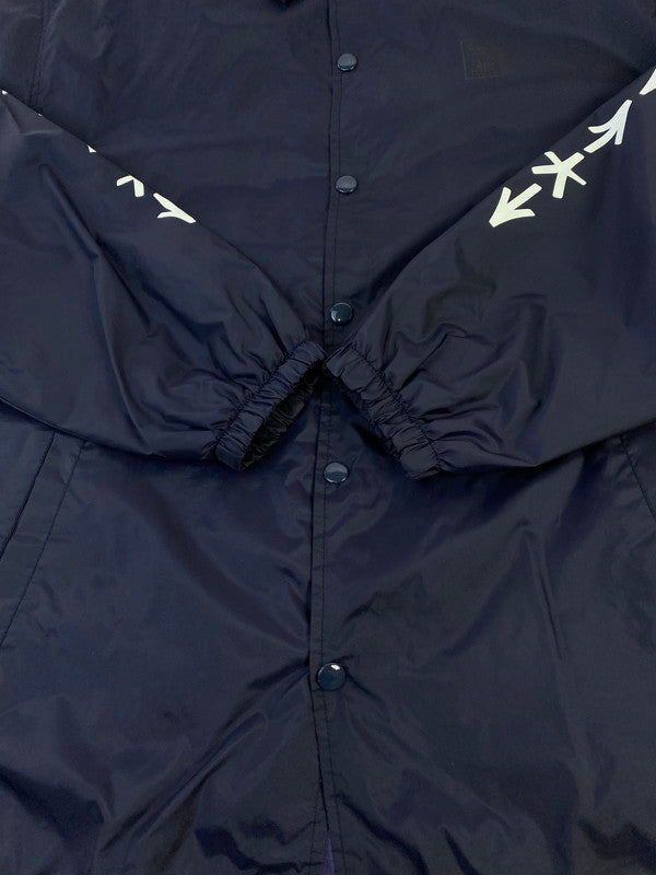【中古品】【メンズ】 AGIT アジト ERIC HAZE PRINT COACH JACKET エリック ヘイズ プリント コーチジャケット メンズ アウター 142-260322-em-23-min サイズ：XL カラー：ネイビー 万代Net店