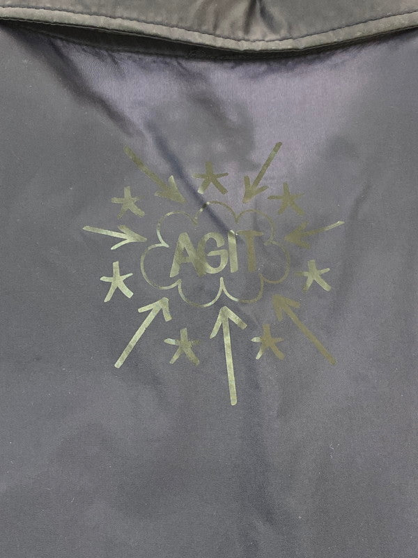 【中古品】【メンズ】 AGIT アジト ERIC HAZE PRINT COACH JACKET エリック ヘイズ プリント コーチジャケット メンズ アウター 142-260322-em-23-min サイズ：XL カラー：ネイビー 万代Net店
