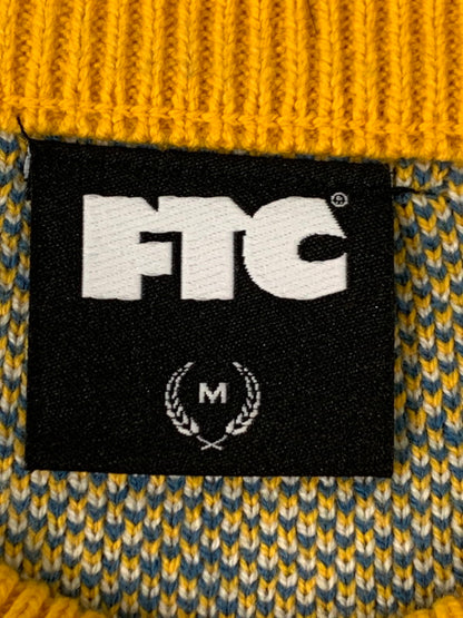 【中古品】【メンズ】 FTC エフティーシー FT0025AMSW11 ALLOVER JACQUARD SWEATER オールオーバー ジャカード ニット セーター 142-260403-KS-10-min サイズ：M カラー：イエロー系 万代Net店