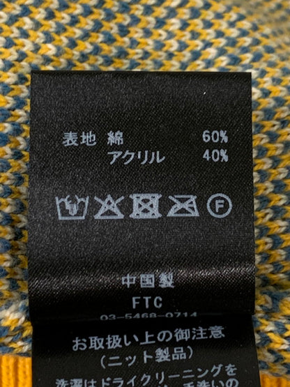 【中古品】【メンズ】 FTC エフティーシー FT0025AMSW11 ALLOVER JACQUARD SWEATER オールオーバー ジャカード ニット セーター 142-260403-KS-10-min サイズ：M カラー：イエロー系 万代Net店