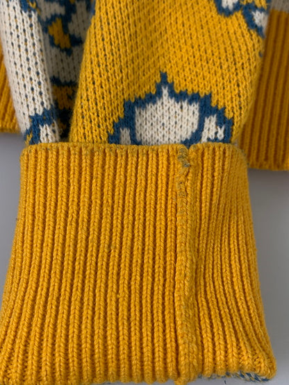 【中古品】【メンズ】 FTC エフティーシー FT0025AMSW11 ALLOVER JACQUARD SWEATER オールオーバー ジャカード ニット セーター 142-260403-KS-10-min サイズ：M カラー：イエロー系 万代Net店
