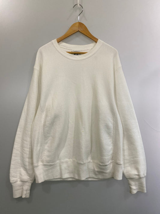 【現状渡し品】【メンズ】 Lee リー 90S CREW SWEAT SHIRT クルースウェットシャツ 146-260408-zi-14-min サイズ：L カラー：ホワイト 万代Net店