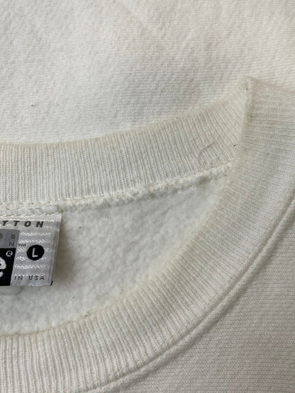 【現状渡し品】【メンズ】 Lee リー 90S CREW SWEAT SHIRT クルースウェットシャツ 146-260408-zi-14-min サイズ：L カラー：ホワイト 万代Net店