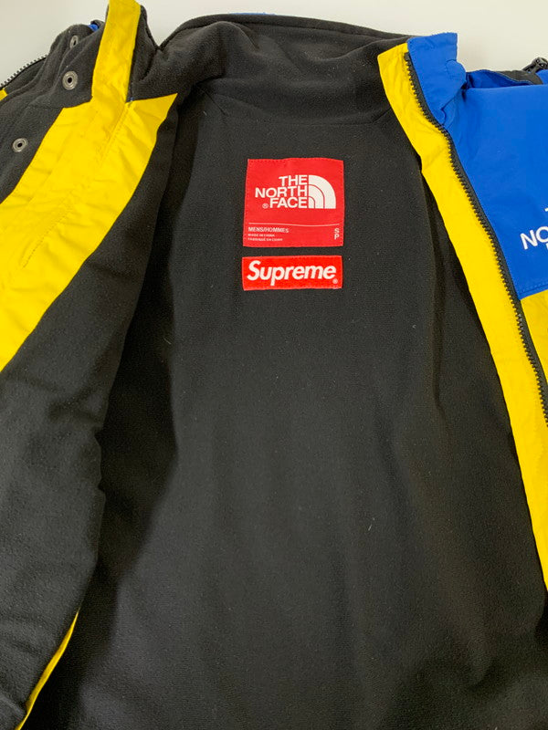 【中古品】【メンズ】 Supreme シュプリーム NP01601I ×THE NORTH FACE ノースフェイス 16SS STEEP TECH HOODED JACKET フーデットジャケット アウター 149-260120-AS-19-min サイズ：S カラー：ブルー/イエロー 万代Net店