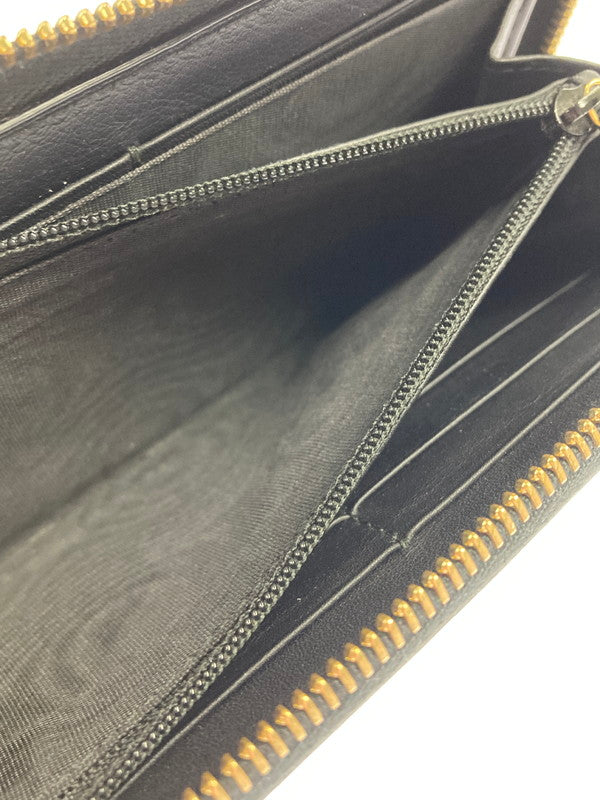 【中古品】【レディース】 GUCCI グッチ ニムフェア バンブー ラウンド長財布 453158 レディース ウォレット ランドファスナー 181-260125-em-08-min カラー：ブラック 万代Net店