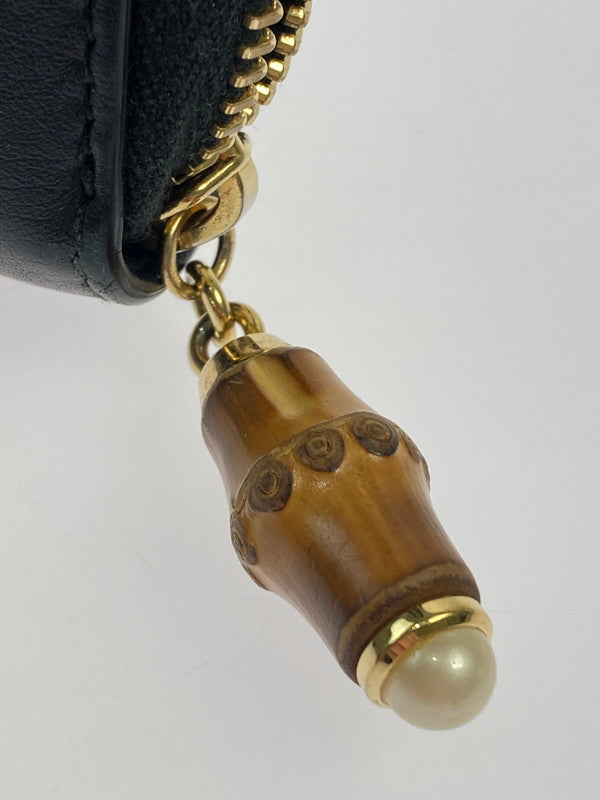 【中古品】【レディース】 GUCCI グッチ ニムフェア バンブー ラウンド長財布 453158 レディース ウォレット ランドファスナー 181-260125-em-08-min カラー：ブラック 万代Net店