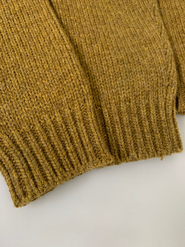 【中古品】【メンズ】 Dry Bones ドライボーンズ LETTERED SWEATER レタード セーター ニット トップス 146-260403-KS-02-min サイズ：M カラー：マスタード 万代Net店