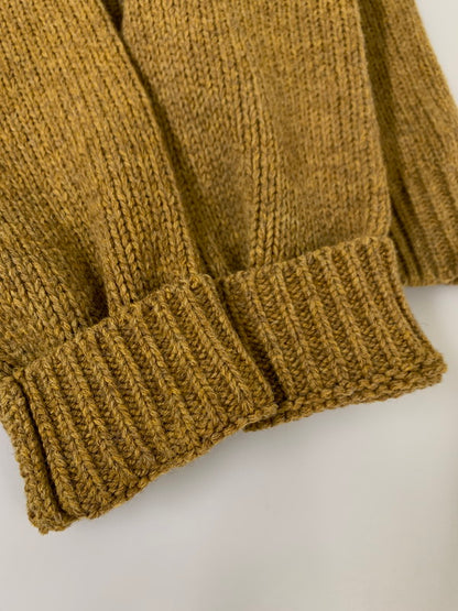【中古品】【メンズ】 Dry Bones ドライボーンズ LETTERED SWEATER レタード セーター ニット トップス 146-260403-KS-02-min サイズ：M カラー：マスタード 万代Net店