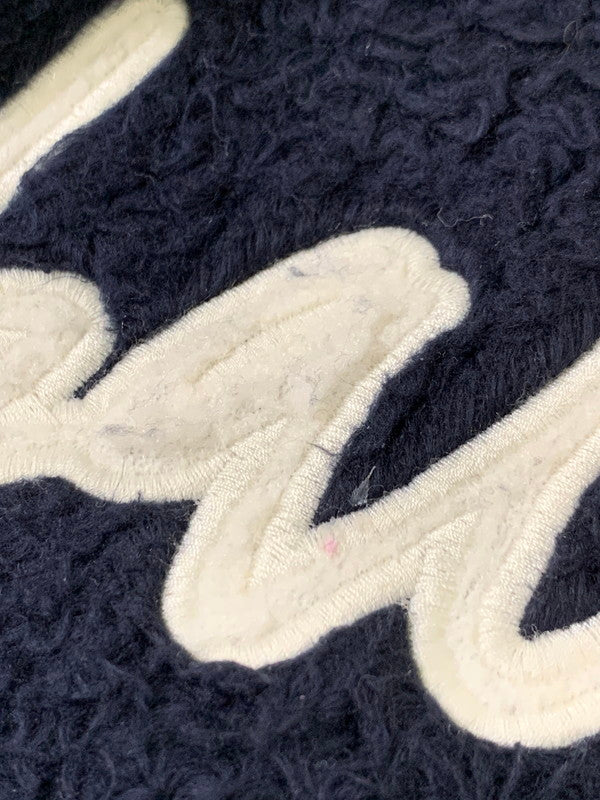 【中古品】【メンズ】 BALENCIAGA バレンシアガ 20AW SCRIBBLE LOGO OVERSIZE SWEATER フロントロゴ クルーネック オーバーサイズ ニットセーター メンズ トップス 141-260116-em-41-min サイズ：XS カラー：ネイビー 万代Net店