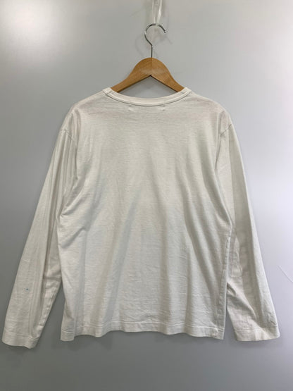 【現状渡し品】【メンズ】 PLAY COMME des GARCONS プレイコムデギャルソン AZ-T118 AD2020 ハートワッペン LS TEE Tシャツ 140-260402-zi-13-min サイズ：M カラー：ホワイト 万代Net店