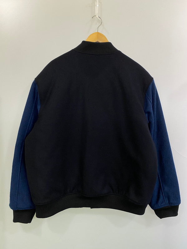 【現状渡し品】【メンズ】 FLATLUX フラットラックス WOOL STADIUM JACKET ウールスタジアムジャケット アウター スタジャン 142-260126-SH-13-min サイズ：XL カラー：ネイビー 万代Net店