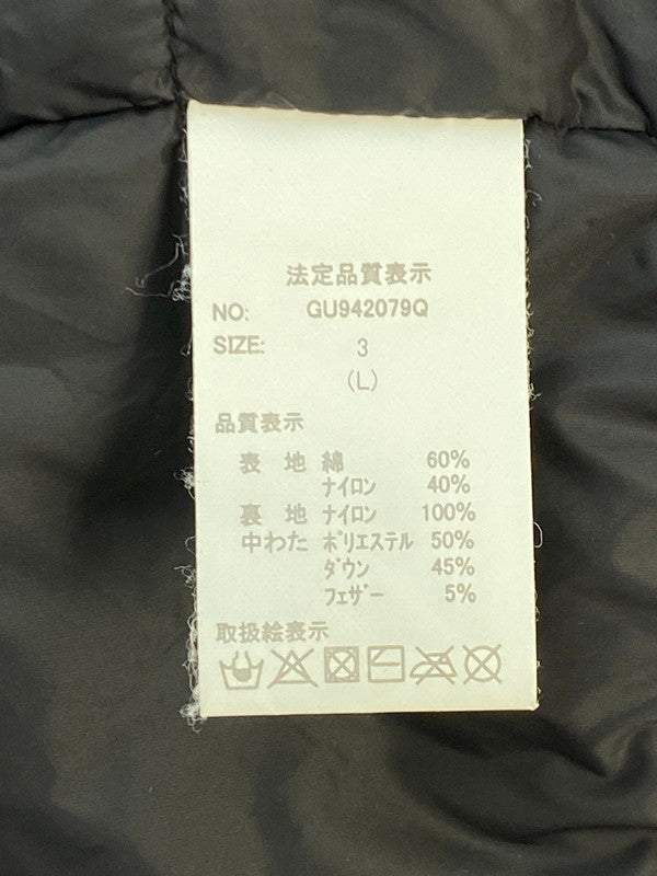 【中古品】【メンズ】 GRN ジーアールエヌ DOWN JACKET GU942079Q ダウン ジャケット メンズ アウター 144-260322-em-26-min サイズ：L カラー：ブラック 万代Net店