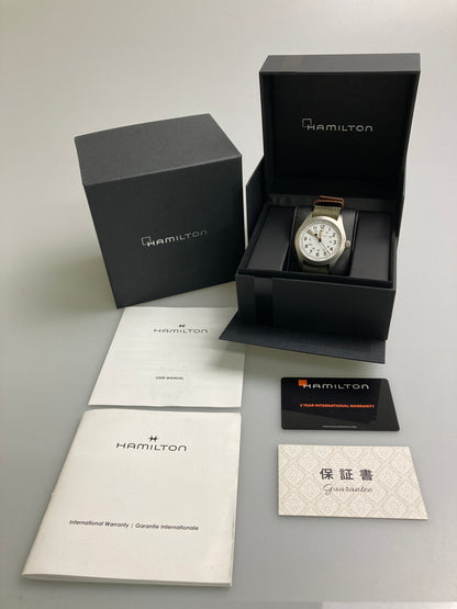【中古美品】【メンズ】 HAMILTON ハミルトン KHAKI FIELD MECHANICAL 42MM H69529913 カーキ フィールド メカニカル 腕時計 時計 195-260123-jt-09-min カラー：シルバー/オリーブ 万代Net店