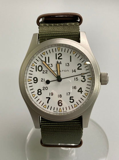 【中古美品】【メンズ】 HAMILTON ハミルトン KHAKI FIELD MECHANICAL 42MM H69529913 カーキ フィールド メカニカル 腕時計 時計 195-260123-jt-09-min カラー：シルバー/オリーブ 万代Net店