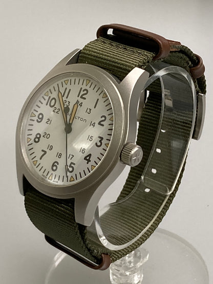 【中古美品】【メンズ】 HAMILTON ハミルトン KHAKI FIELD MECHANICAL 42MM H69529913 カーキ フィールド メカニカル 腕時計 時計 195-260123-jt-09-min カラー：シルバー/オリーブ 万代Net店