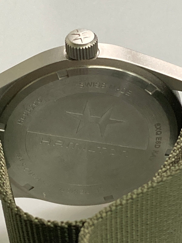 【中古美品】【メンズ】 HAMILTON ハミルトン KHAKI FIELD MECHANICAL 42MM H69529913 カーキ フィールド メカニカル 腕時計 時計 195-260123-jt-09-min カラー：シルバー/オリーブ 万代Net店