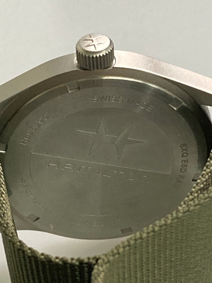 【中古美品】【メンズ】 HAMILTON ハミルトン KHAKI FIELD MECHANICAL 42MM H69529913 カーキ フィールド メカニカル 腕時計 時計 195-260123-jt-09-min カラー：シルバー/オリーブ 万代Net店