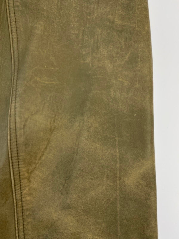 【中古品】【メンズ】 CHRISTIAN AUJARD クリスチャンオジャール 2TONE LEATHER JACKET レザージャケット アウター 146-260120-AS-26-min サイズ：M カラー：ベージュ系 万代Net店
