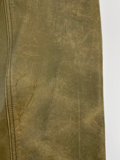 【中古品】【メンズ】 CHRISTIAN AUJARD クリスチャンオジャール 2TONE LEATHER JACKET レザージャケット アウター 146-260120-AS-26-min サイズ：M カラー：ベージュ系 万代Net店