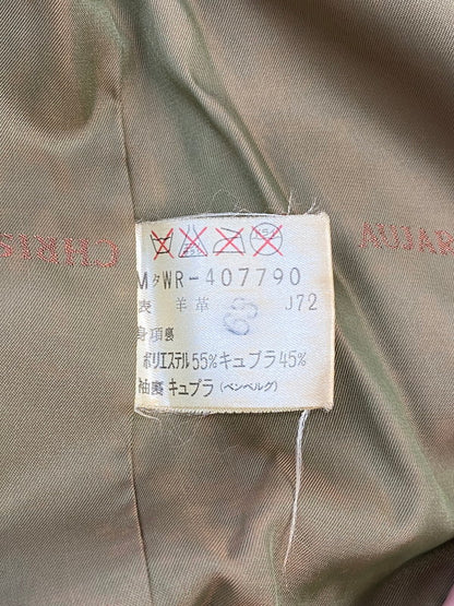 【中古品】【メンズ】 CHRISTIAN AUJARD クリスチャンオジャール 2TONE LEATHER JACKET レザージャケット アウター 146-260120-AS-26-min サイズ：M カラー：ベージュ系 万代Net店