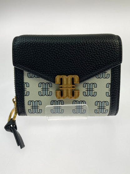 【中古品】【レディース】 JILL STUART ジル バイ ジル スチュアート LINK J MONOGRAM WALLET モノグラム ウォレット２つ折り財布 ミニ財布 レディース 200-260125-em-05-min カラー：ブラック系 万代Net店