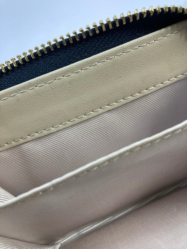 【中古品】【レディース】 JILL STUART ジル バイ ジル スチュアート LINK J MONOGRAM WALLET モノグラム ウォレット２つ折り財布 ミニ財布 レディース 200-260125-em-05-min カラー：ブラック系 万代Net店
