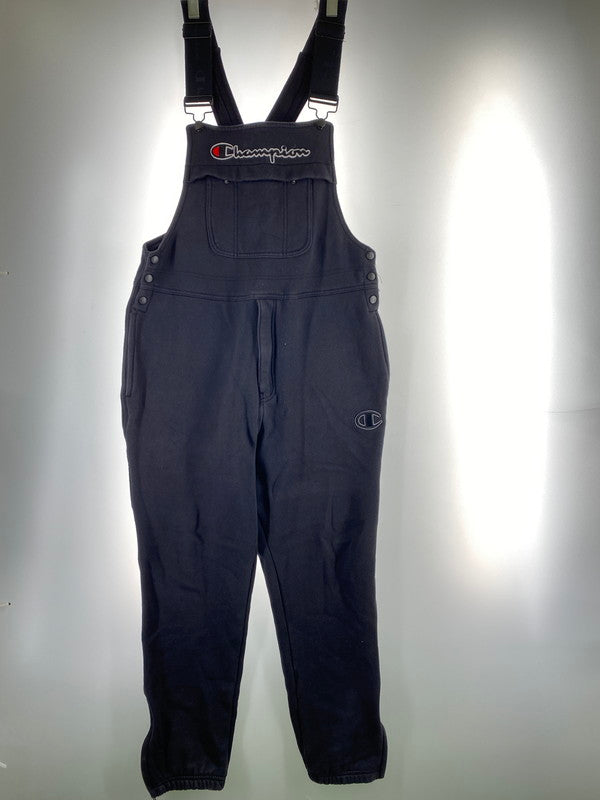 【中古品】【メンズ】 Champion チャンピオン スウェット オーバーオール 148-260120-AS-33-min サイズ：L カラー：ブラック 万代Net店