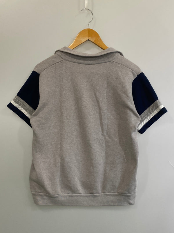 【中古品】【メンズ】 CHAMPION チャンピオン 70'S S S SWEATSHIRT 70年代 ショートスリーブ スウェット シャツ ヴィンテージ 半袖 トレーナー 146-260724-hu-10-min サイズ：L カラー：グレー/ネイビー 万代Net店
