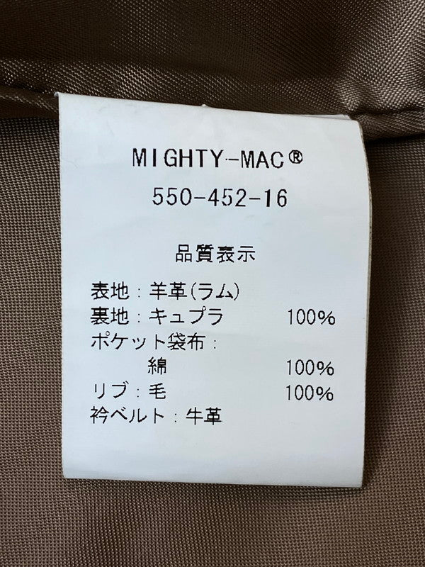 【中古品】【メンズ】 MIGHTY-MAC マイティーマック SUEDE JACKET 550-452-16 スウェード ジャケット メンズ アウター フルジップ 146-260116-em-11-min カラー：ベージュ 万代Net店