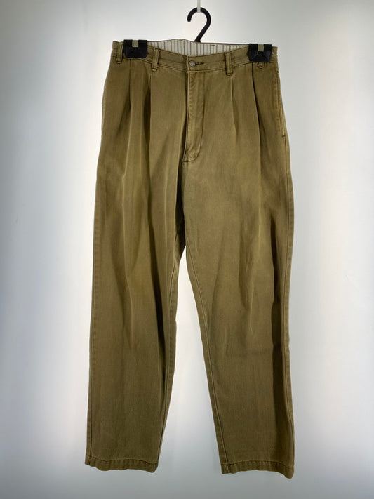 【中古品】【メンズ】 GAP ギャップ 80S TWOTUCK COTTON PANTS BROWN ツータックコットンパンツ ボトムス 157-260120-AS-37-min サイズ：W32L30 カラー：ブラウン 万代Net店