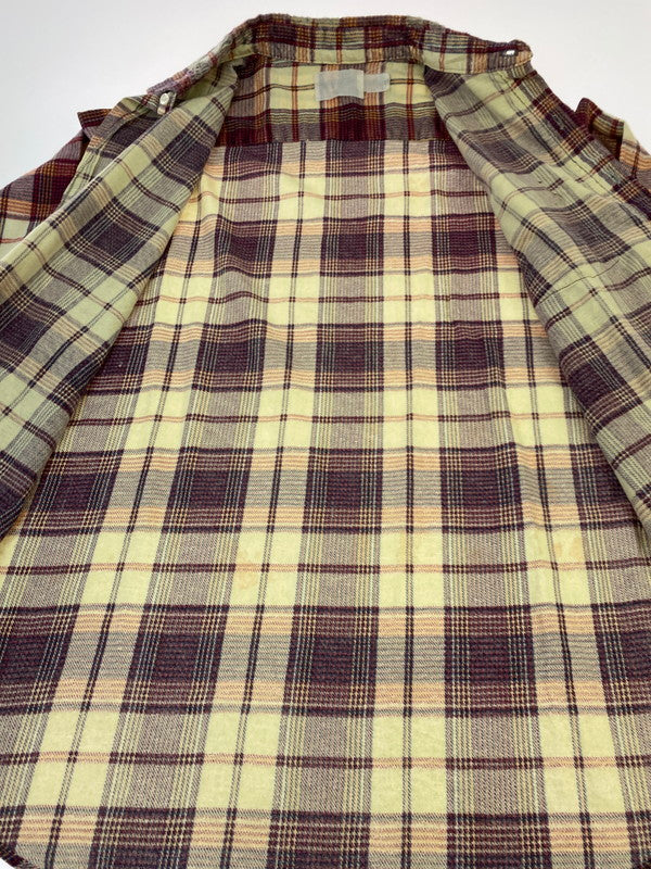 【現状渡し品】【メンズ】 SEARS シアーズ 70~80S PERMA-PREST CHECK FLANNEL SHIRT RED チェックフランネルシャツ ロングスリーブ 146-260117-AS-12-min サイズ：L カラー：マルチカラー 万代Net店
