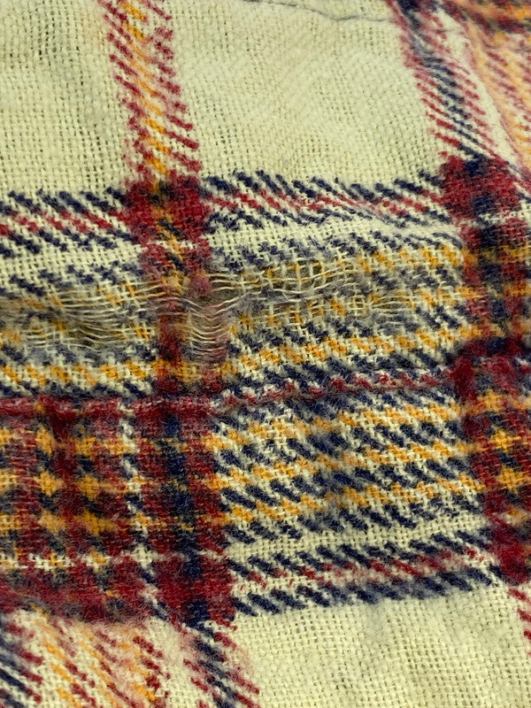 【現状渡し品】【メンズ】 SEARS シアーズ 70~80S PERMA-PREST CHECK FLANNEL SHIRT RED チェックフランネルシャツ ロングスリーブ 146-260117-AS-12-min サイズ：L カラー：マルチカラー 万代Net店