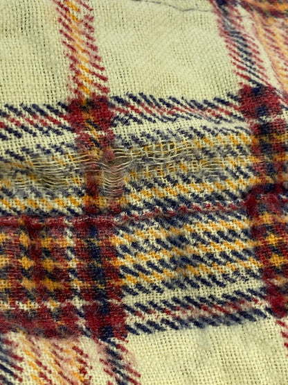 【現状渡し品】【メンズ】 SEARS シアーズ 70~80S PERMA-PREST CHECK FLANNEL SHIRT RED チェックフランネルシャツ ロングスリーブ 146-260117-AS-12-min サイズ：L カラー：マルチカラー 万代Net店