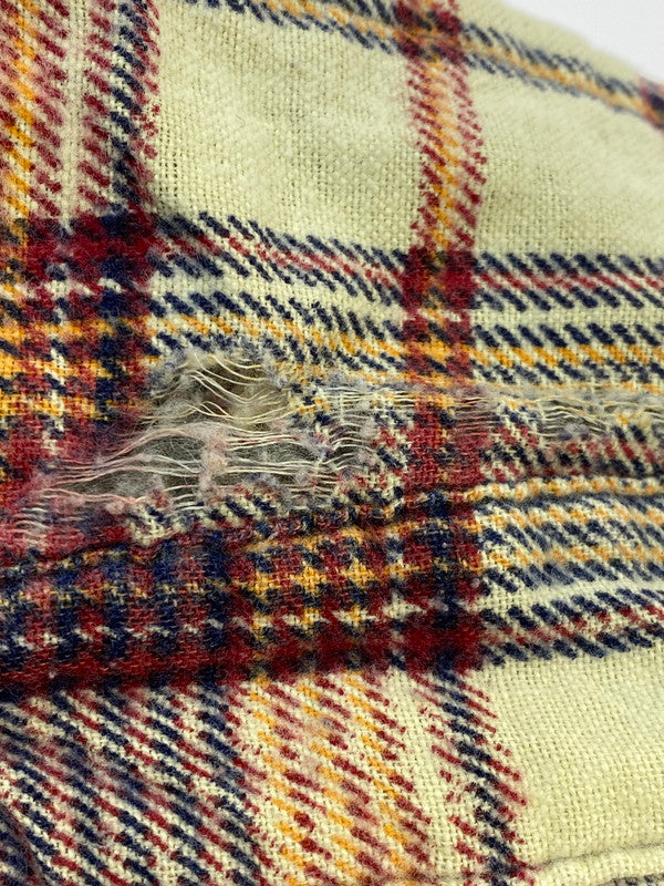 【現状渡し品】【メンズ】 SEARS シアーズ 70~80S PERMA-PREST CHECK FLANNEL SHIRT RED チェックフランネルシャツ ロングスリーブ 146-260117-AS-12-min サイズ：L カラー：マルチカラー 万代Net店