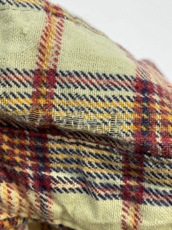 【現状渡し品】【メンズ】 SEARS シアーズ 70~80S PERMA-PREST CHECK FLANNEL SHIRT RED チェックフランネルシャツ ロングスリーブ 146-260117-AS-12-min サイズ：L カラー：マルチカラー 万代Net店