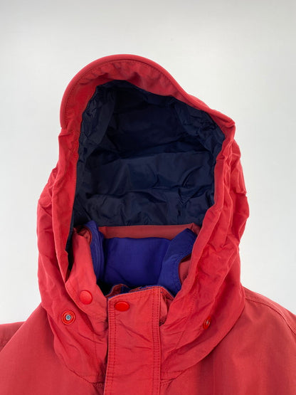 【中古品】【メンズ】 mont-bell モンベル 90S NYLON JACKET RED ナイロンジャケット アウター 146-260120-AS-27-min サイズ：M カラー：レッド 万代Net店