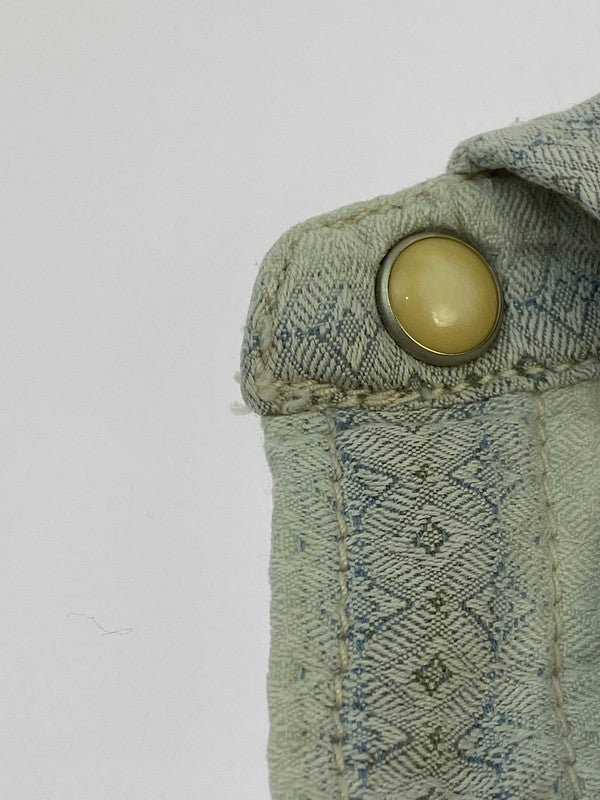 【中古品】【メンズ】 RYAN ライアン SILK WESTERN SHIRT シルク ウェスタン ロングスリーブ シャツ 146-260117-AS-10-min サイズ：M カラー：ブルー系 万代Net店