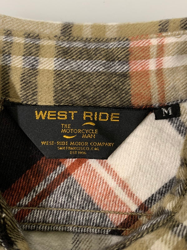 【中古品】【メンズ】 WEST RIDE ウエストライド LS CHECK FLANNEL SHIRT ロングスリーブ チェックフランネルシャツ トップス 145-260409-SH-17-min サイズ：M カラー：マルチカラー 万代Net店