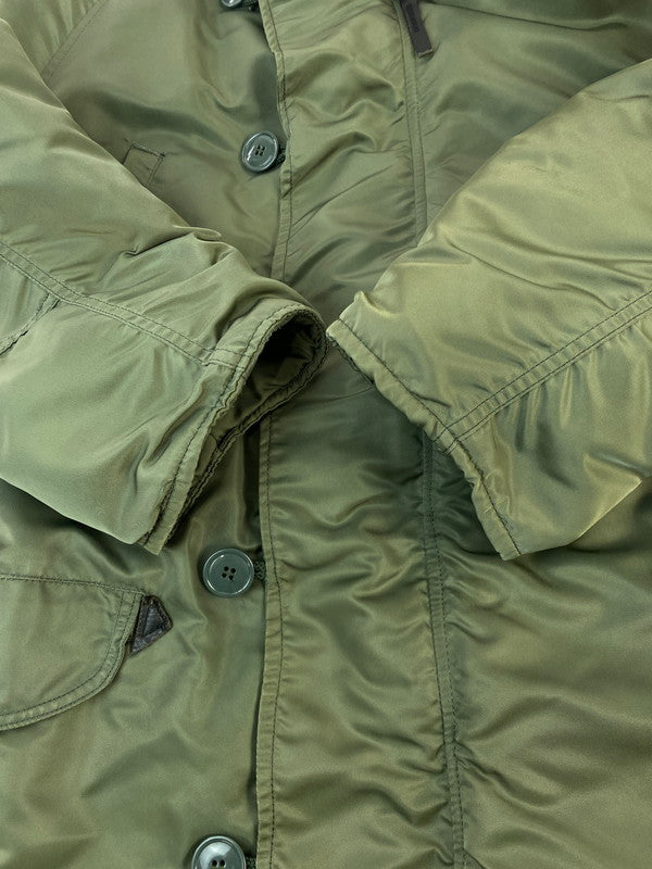 【中古品】【メンズ】 ALPHA INDUSTRIES アルファ インダストリーズ FLIGHT JACKET MIL-J-6279 N-3B フライトジャケット メンズ アウター 145-260421-KS-03-min サイズ：L カラー：グリーン系 万代Net店